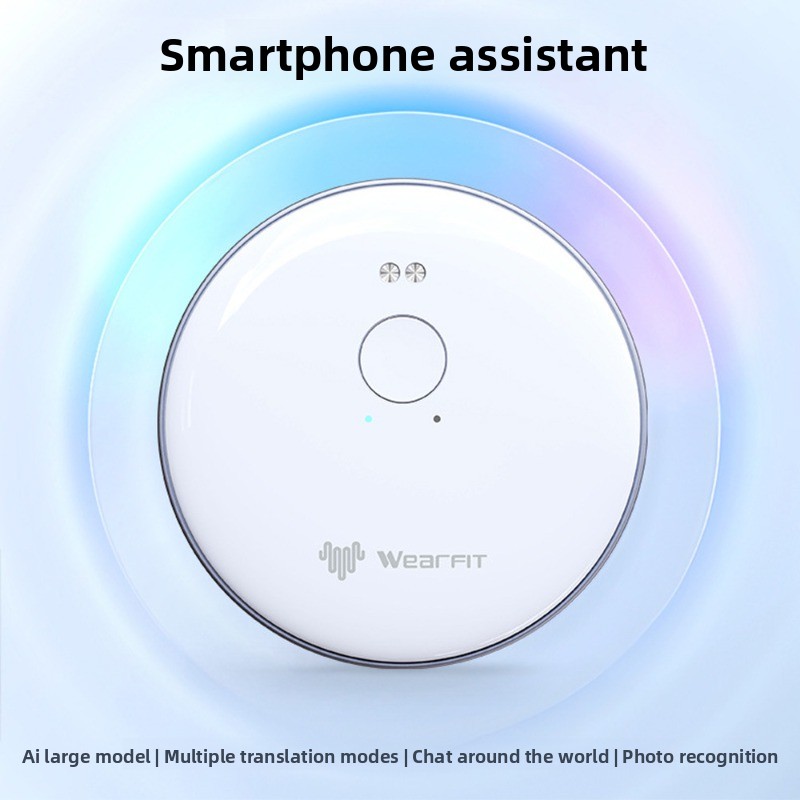 Portable Translator Device - 스마트 자석식 백클립 AI 번역기, 동시
