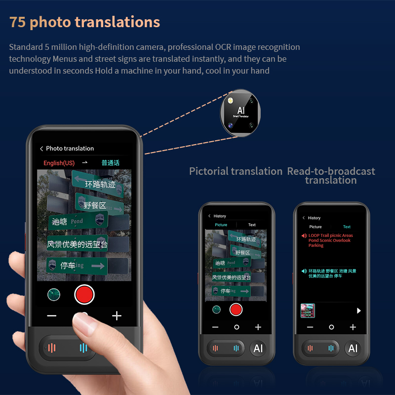 Z16 휴대용 스마트 번역기 AI 오피스 정밀 즉시 음 - Portable Translator Device 리뷰 및 가격