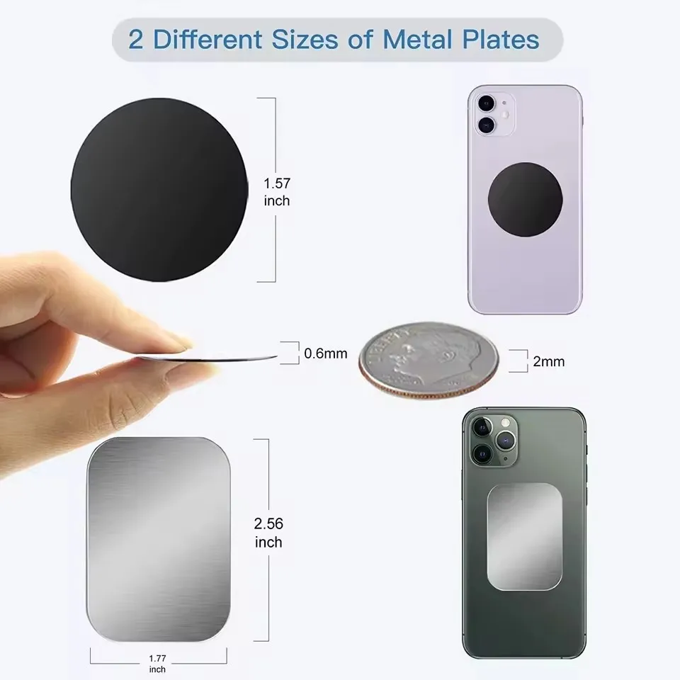 자석식 차량용 휴대폰 거치대용 금속판 디스크, 얇은 철 - Useful Electronic Gadgets 리뷰 및 가격