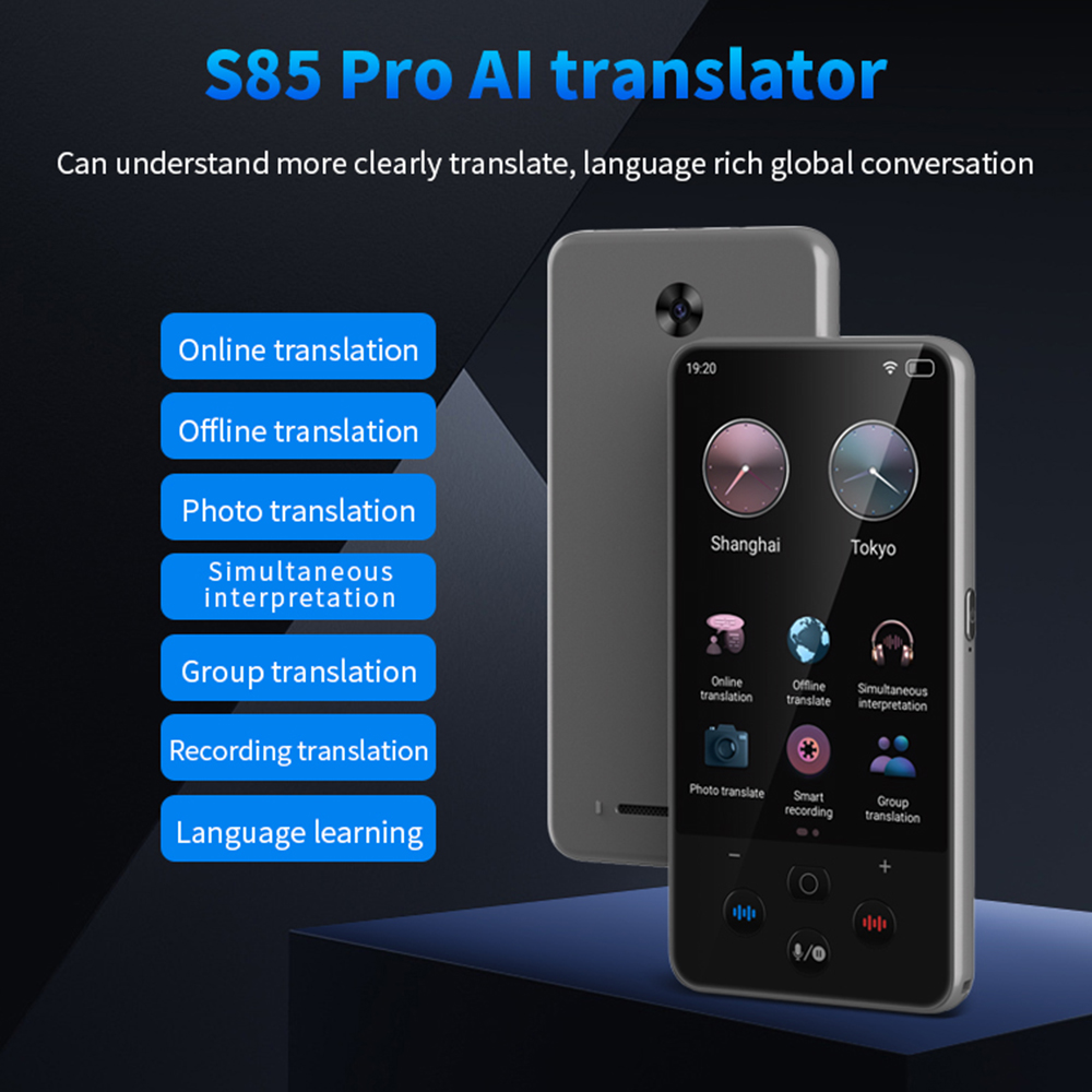 S85 pro 언어 번역기 장치 4 인치 138 언어  - Portable Translator Device 리뷰 및 가격