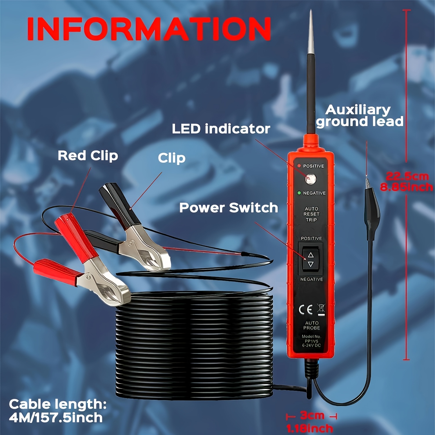 6V-24V DC 다기능 자동차 전기 시스템 테스터 | - Electronics Quiz 리뷰 및 가격