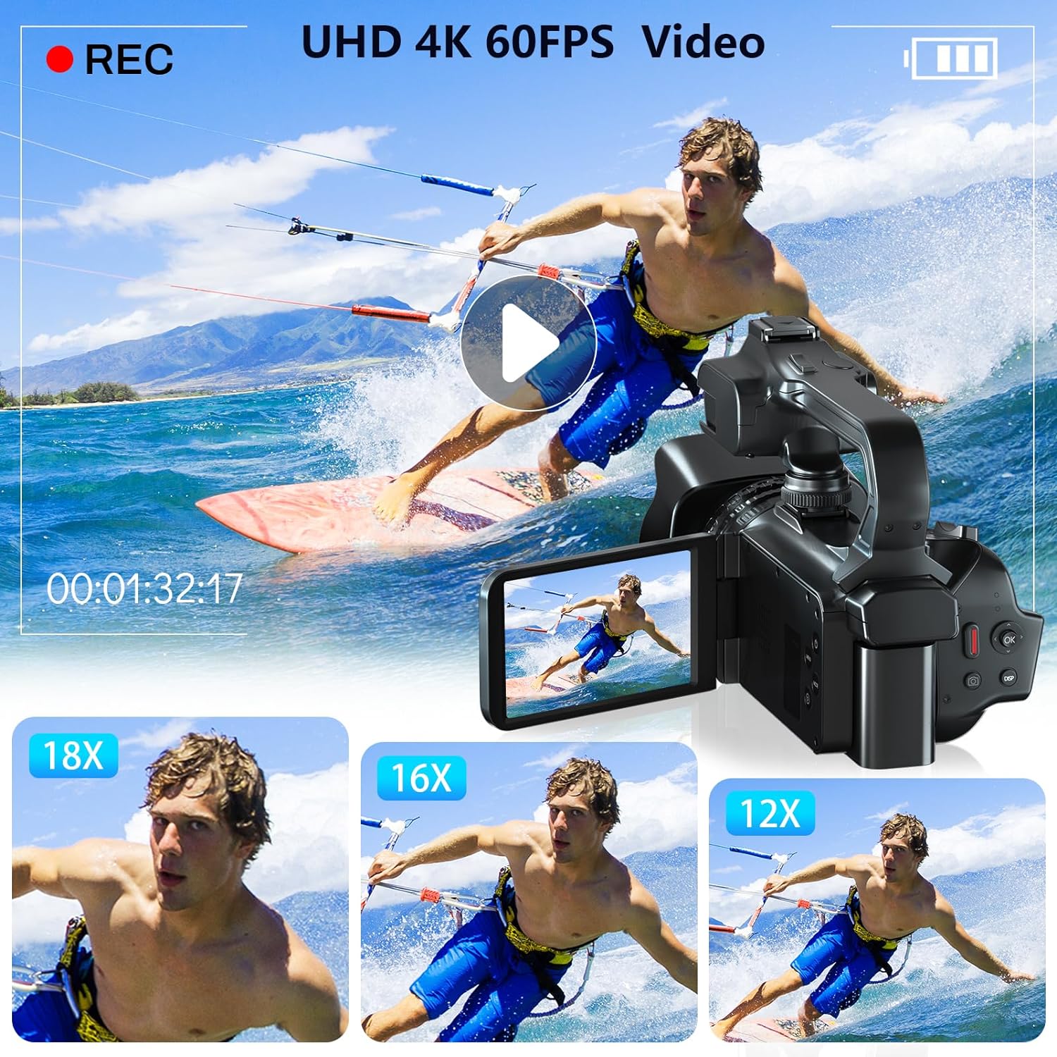 4K 전문가용 비디오 카메라 사진 촬영용 64MP 울트 - Electronics Home Gadgets 리뷰 및 가격