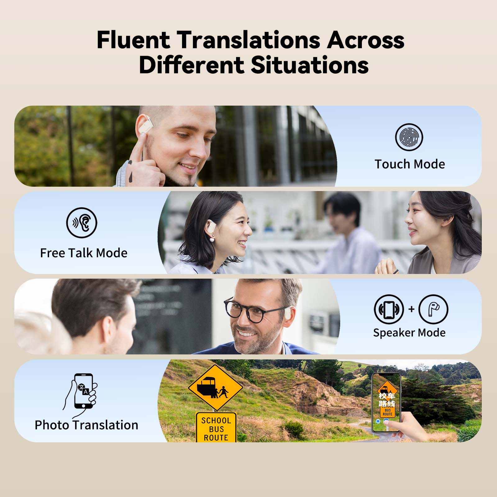 Wooask M9 번역기 이어버드, OWS 양방향 실시 - Portable Translator Device 리뷰 및 가격