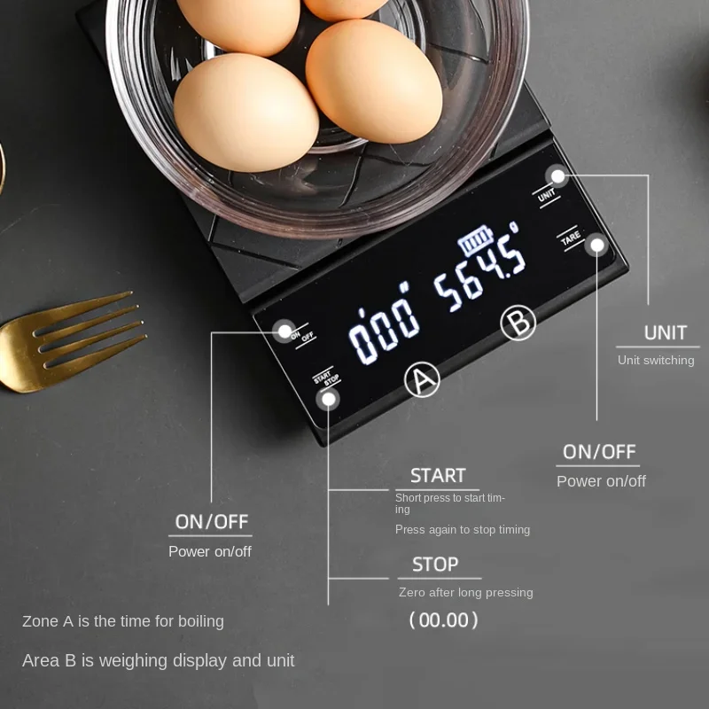 USB 충전식 주방 커피 저울 타이머 LED 디지털 온 - Kitchen Electronics Gadgets 리뷰 및 가격