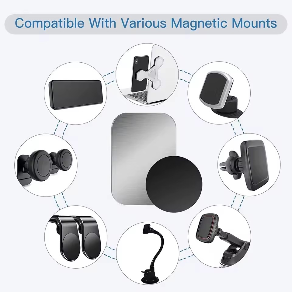 자동차 휴대폰 거치대용 얇은 자석 금속판, 범용 철판  - Useful Electronic Gadgets 리뷰 및 가격