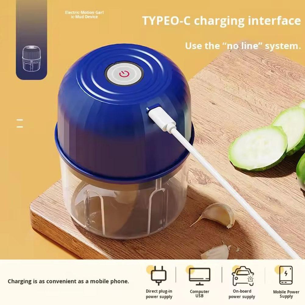 미니 전기 마늘 다지기 휴대용 USB 충전 푸드 프로세 - Kitchen Electronics Gadgets 리뷰 및 가격