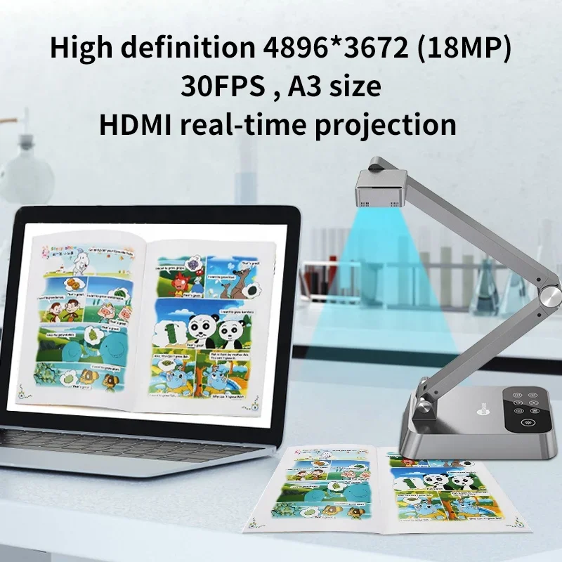 새로운 휴대용 교육용 프로젝터 도구 A3 HD MI 문 - Document Camera Visualizer 리뷰 및 가격