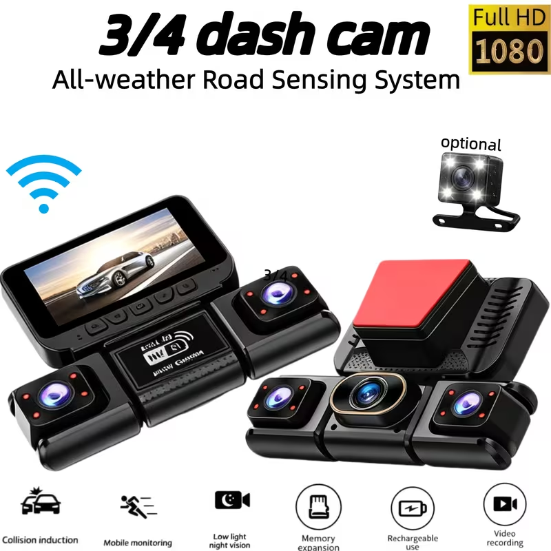 3/4채널 와이파이 360 °   파노라마 대시캠, 1 - Panoramic Dash Cam 360 리뷰 및 가격