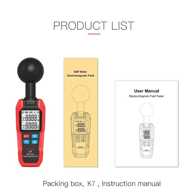 2025 EMF 미터 전자기장 측정기 - 자동 측정 W - Electronics Quiz 리뷰 및 가격